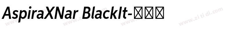 AspiraXNar BlackIt字体转换